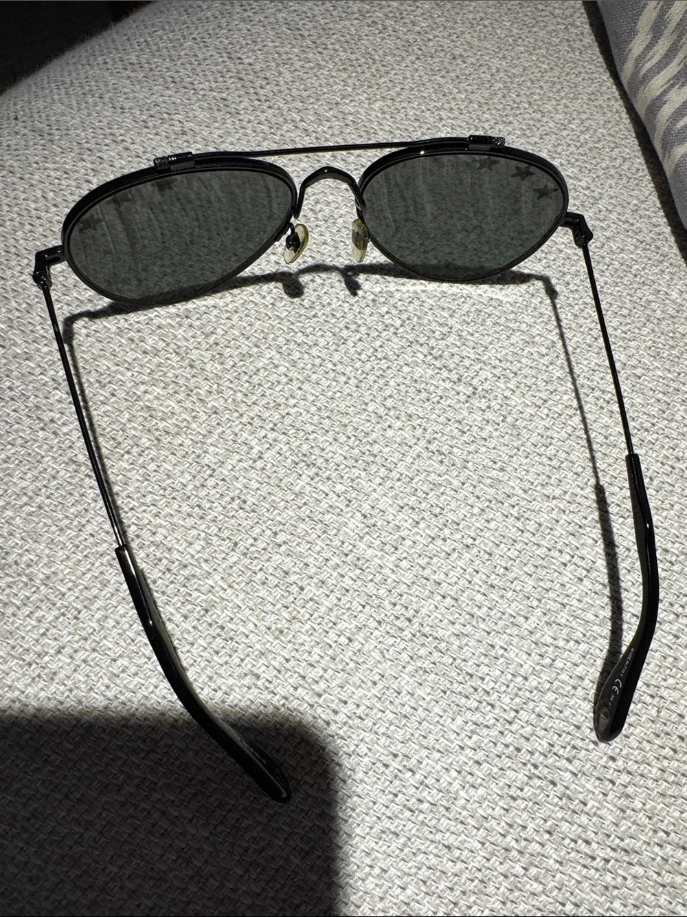 Givenchy Black Star-Embellished Mirror Avaitor Sunglasses - Unisex Accessories